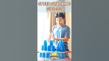 Speed Stacking G5 3-3-3 in 1.71 Seconds! #cupstacking #fast #shorts