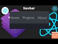 Navbar using React Bootstrap, Responsive Navbar, React router dom on navbar 2021 | 2022