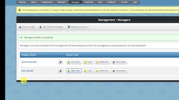 PebblePad: Adding tutors and setting permissions in ATLAS