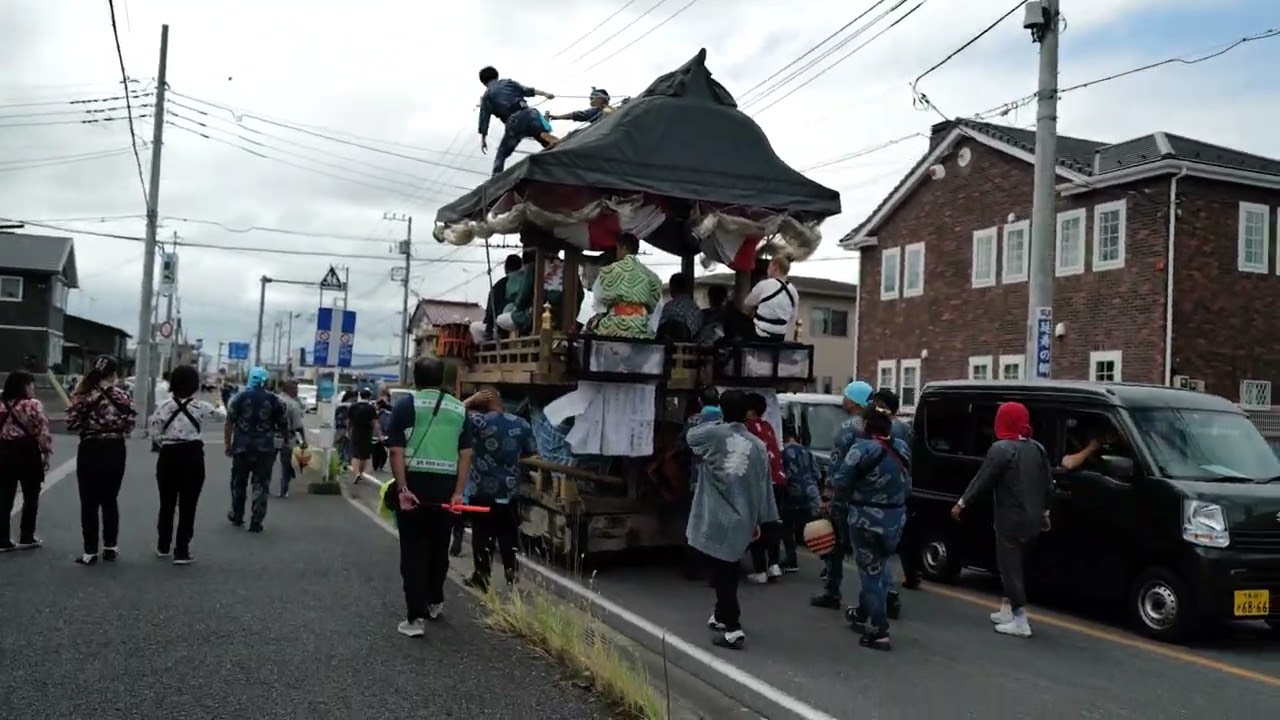 2024年(令和6年)9月16日 我孫子市布佐地区 竹内神社例大祭 3日目         連合渡御  竹内神社宮神輿 大和町、一丁目、二丁目(年番)、三丁目、かみ町