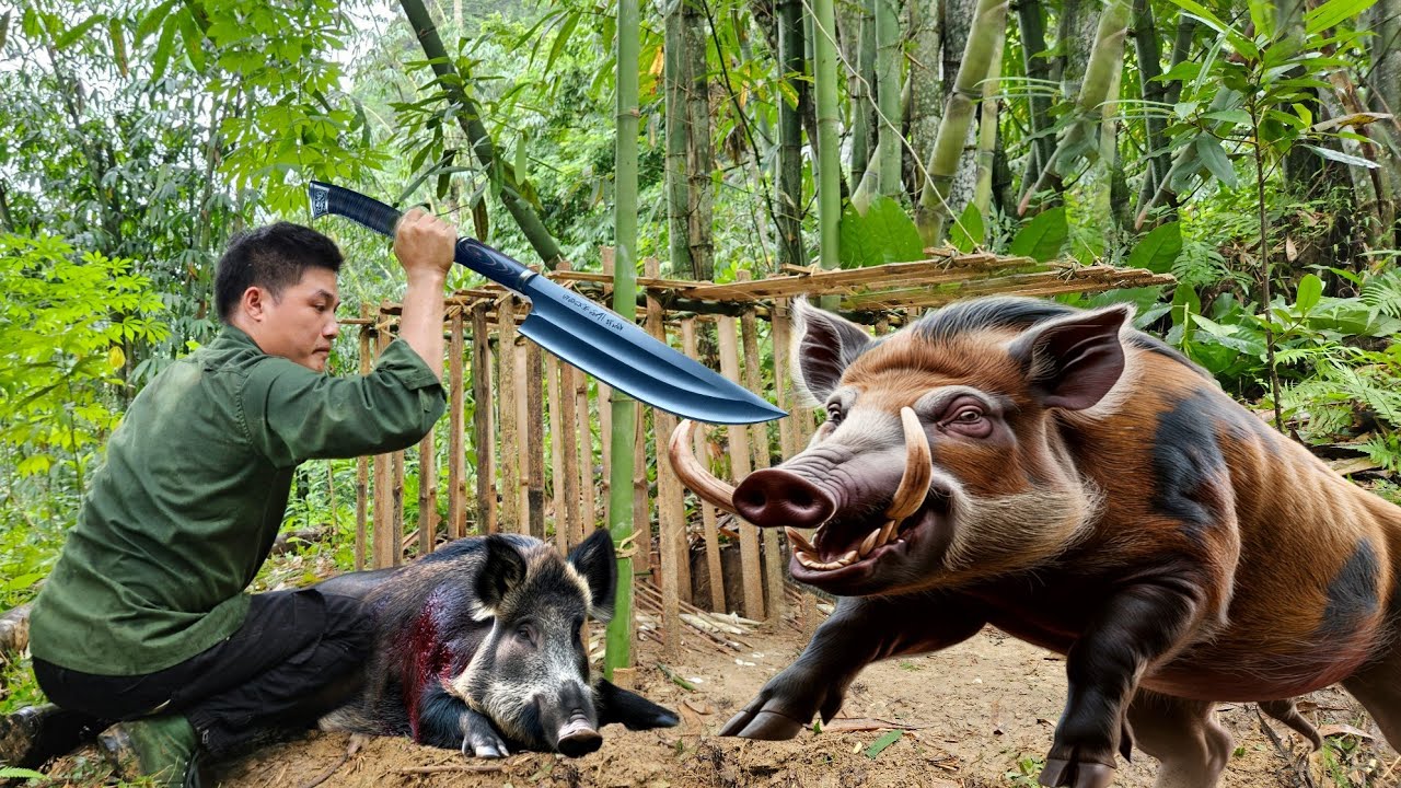 200 Days of survival in the wild, catching wild boars and plowing incense | Survival Skills