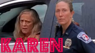KAREN MAKES FILMING A FELONY! 1ST AMENDMENT AUDIT!