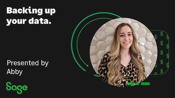 Sage 50 Accounts (UK) - Backing up your data