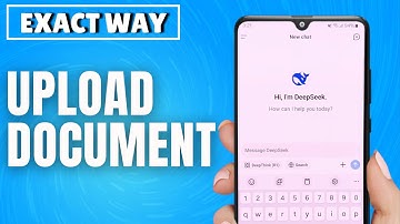 How To Upload Documents on DeepSeek App