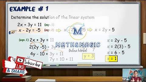 Grade 8: Solving Systems of Linear Equations by Substitution