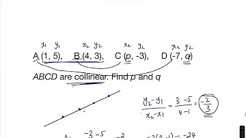 Finding the coordinates of collinear points
