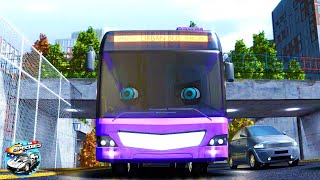 Wheels On The Bus Go Round and Round Nursery Rhyme for Preschool Kids by Speedies