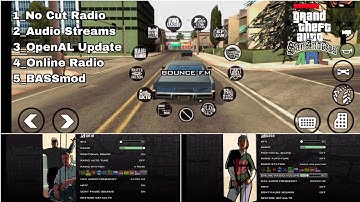 5 Plugins | Restored_Radio, Online_Radio, Audio_Streams, OpenAL & BASSmod For Gta Sa AML Android