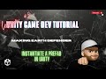 Instantiate a Prefab in #unity