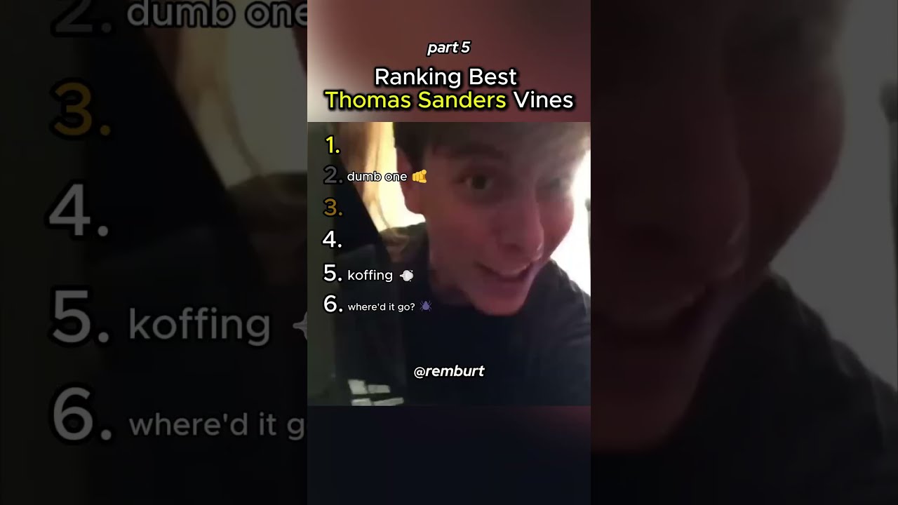 Ranking Funniest Thomas Sanders Vines Funny Shorts Tiktok Og Nostalgia Storytime