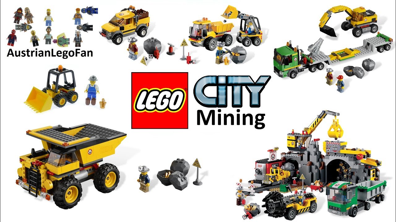Sætte Herske afsked All Lego City Mining / Gold Mine Sets 2012 - Lego Speed Build Review -  YouTube