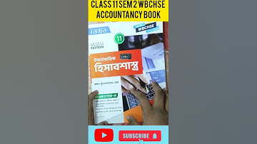 Accountancy Book Bengali Version Class 11 SEM 2 WBCHSE