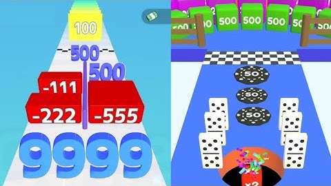 1511 | Number Master 2048 vs Hole Merge Run - ASMR Gameplay (MAX Level,  New Update) #ballgamezone