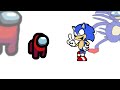 Mini Crewmate Kills 8 Sonic Characters | Among Us
