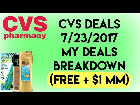 CVS DEALS 7/23/2017 | MY DEALS BREAKDOWN | FREE SHAMPOO | FREE + $1 MM