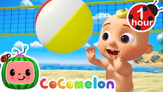 Balloon Beach Games | CoComelon JJ's Animal Time | Animal Songs for Kids