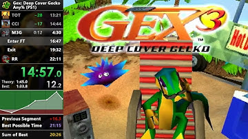 Gex 3: Deep Cover Gecko - Any% Speedrun - 21:51