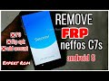 Neffos C7s (TP7051A) Remove FRP | Bypass Google Account Android pie WITHOUT PC
