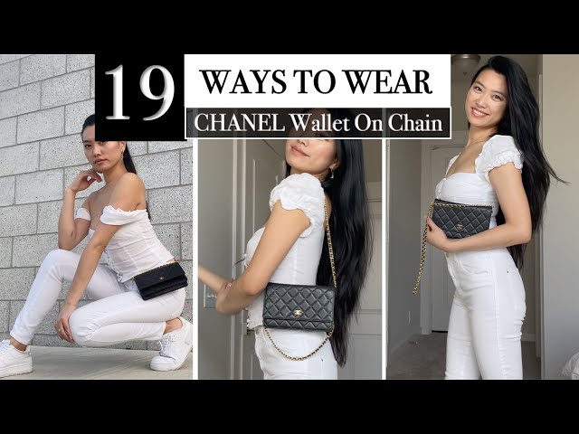 HOW TO STYLE Chanel Wallet on Chain straps to fit your height