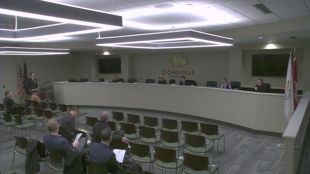 1/22/2019 Zionsville Town Council Meeting YouTube