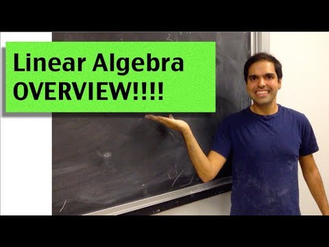Linear Algebra Overview - YouTube