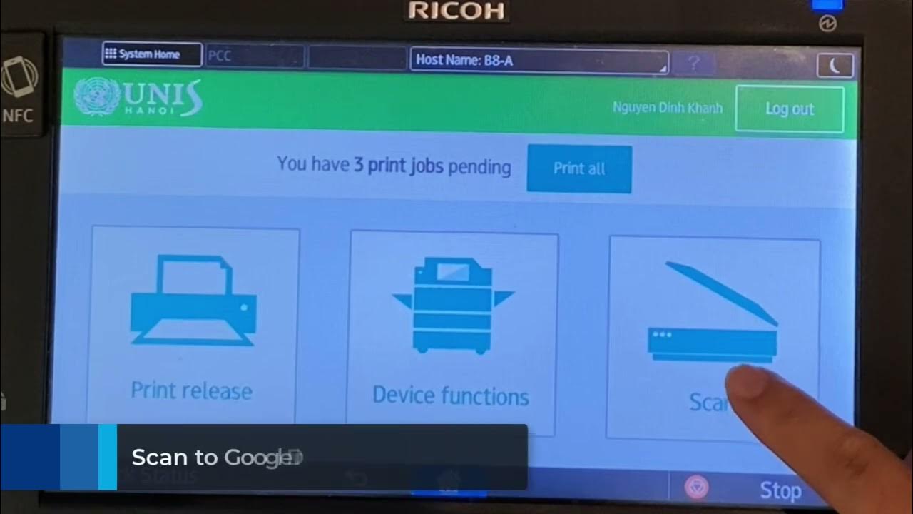 How to Scan to email and Google Drive PaperCut & Ricoh MFD YouTube