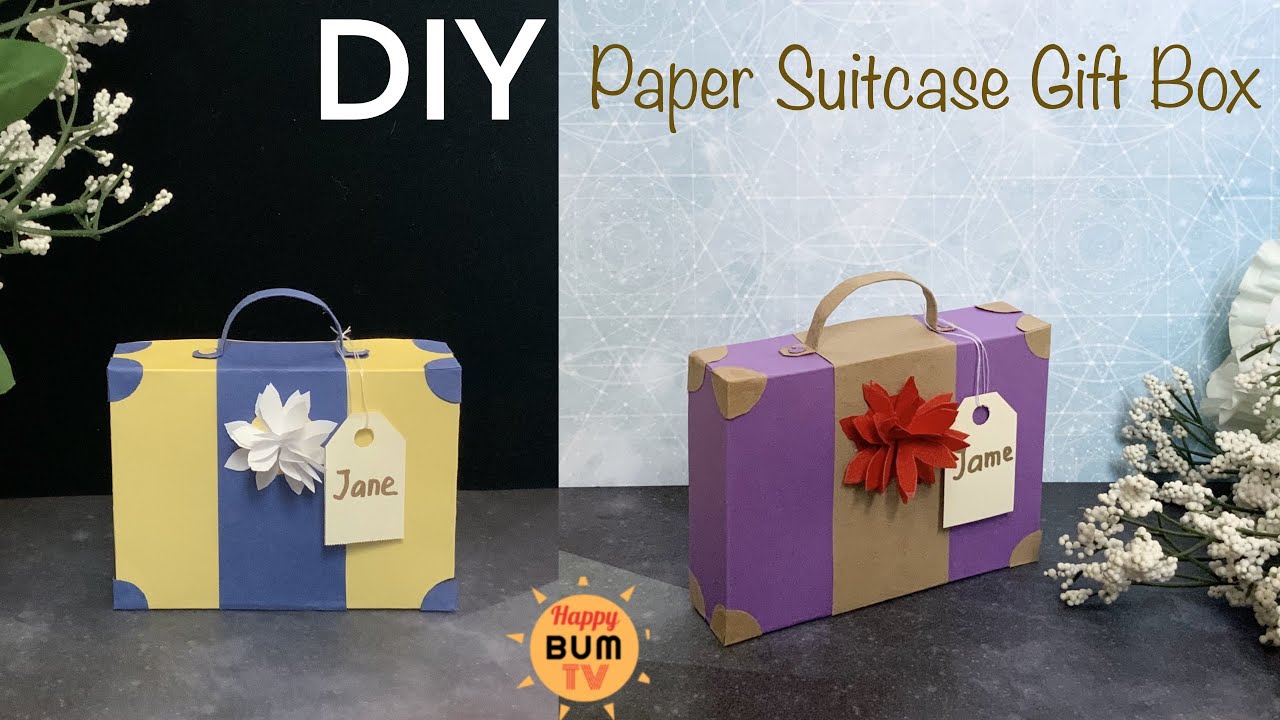 Suitcase Gift Box | Paper Suitcase Gift Box | DIY Suitcase