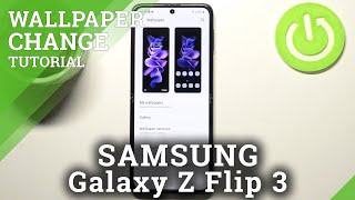 How to Change Wallpaper on SAMSUNG Galaxy Z Flip 3 – Manage Display Settings screenshot 5