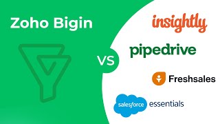 Best cheap CRM for small business? Zoho Bigin vs Pipedrive, Freshsales, Insightly, Salesforce