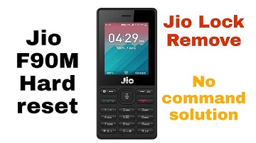 Jio F90M hard reset || Jio no command problem solution || Jio phone pattern remove