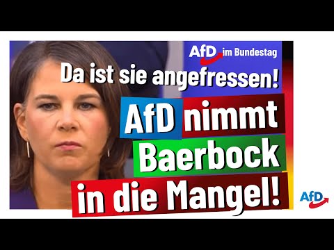 AfD-Fraktion holt Baerbock zurück auf den Boden