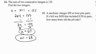 Algebra 1 Ch 2 Practice Test A 14-15
