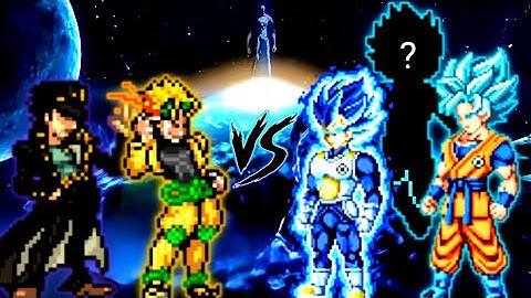 Dio K1 V3 & Jotaro K1 V3 (Combo) VS Fusion Vegito V2 OP (Goku & Vegeta) in Jump Force Mugen