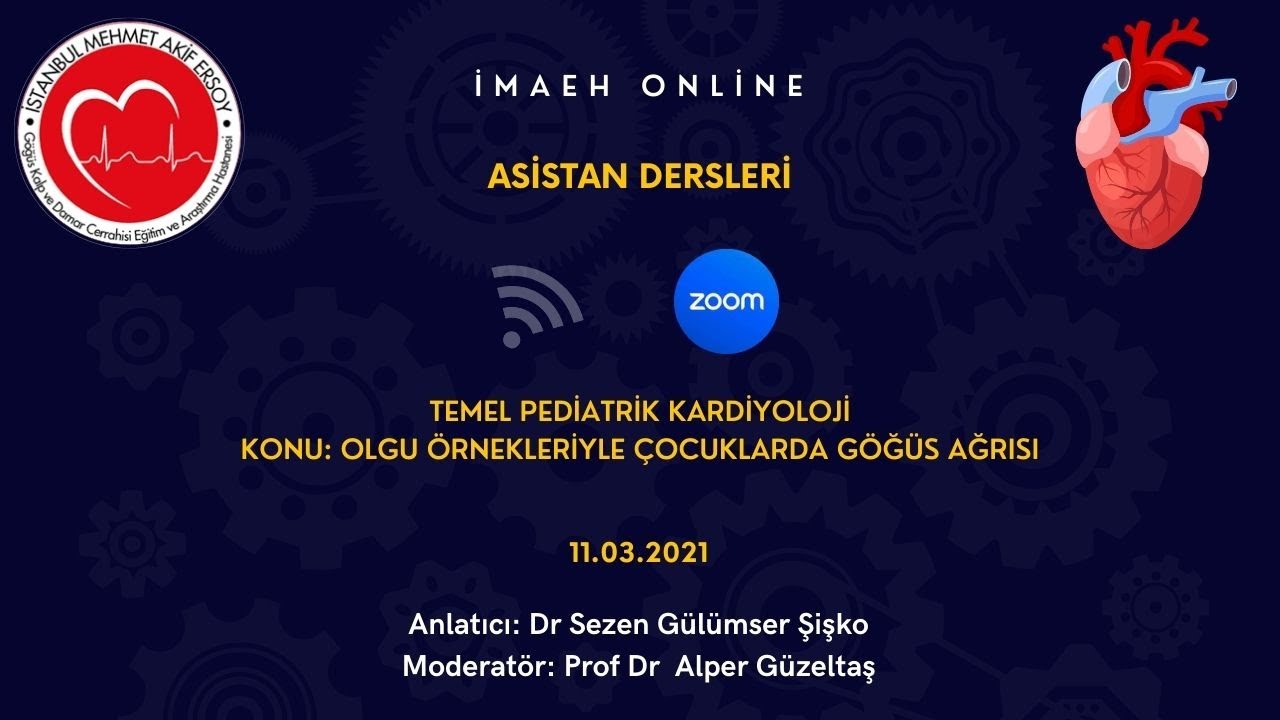 Olgu Örnekleriyle Çocuklarda Göğüs Ağrısına Yaklaşım (Chest Pain in Children)-İMAEH Zoom Dersleri-16