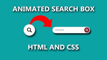 CSS3 Animated Search Box | CSS3 Animation |
