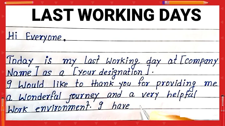 write easy short last working day letter for office friend | write email in your last working day - DayDayNews