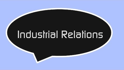 Industrial Relations - N5 Business Management