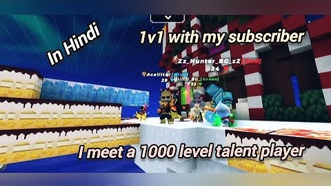 1v1 With My Subscriber In Bedwars (Blockman Go)