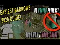 OSRS BARROWS Tutorial 2020 - THE EASIEST WAY - No prayer! For Ironman!