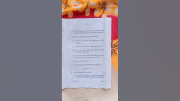 +3 6th semester Chemistry honours Core-13#questions paper 2023# North Odisha University