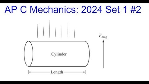 AP Physics C Mechanics: 2024 Set 1 Problem 2 (Drag Coefficient Lab)