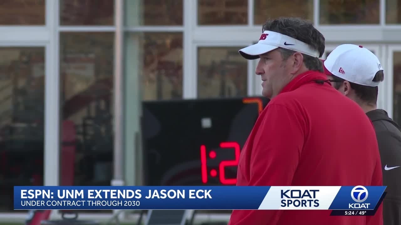 UNM Extends Head Football Coach Jason Eck after historic first season
