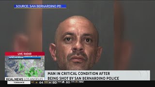 San Bernardino man in critical condition after being shot by police on Friday