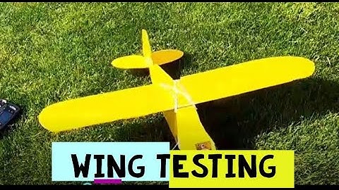 Wing Testing KFM 4 - Flite Test Simple Cub