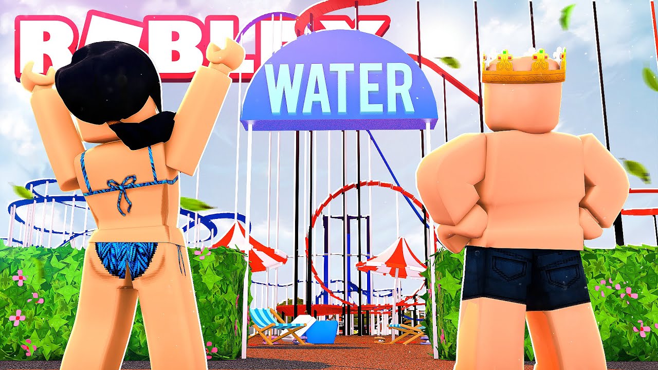 GOING to the BIGGEST WATER SLIDE in ROBLOX