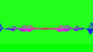 Green Screen Line Audio Spectrum Visualizer 4k | Audio Spectrum Visualizer Green Screen Effects