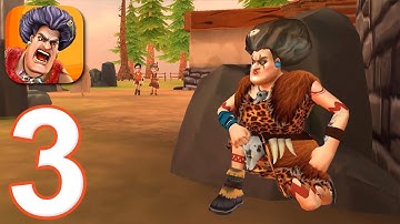 Scary Teacher 3D Stone Age - Gameplay Walkthrough Part 3 - Exclusive Level 3