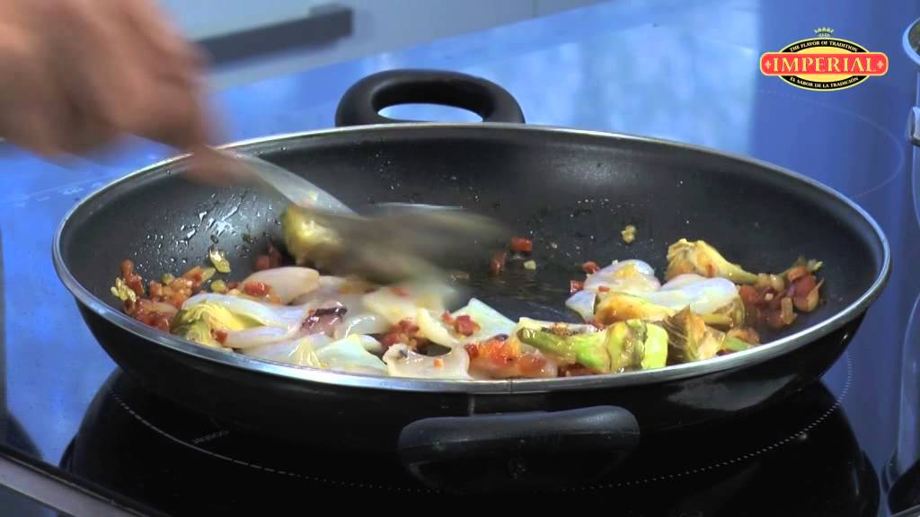 Paella with Imperial Chorizo, Sofrito Artichokes & Baby Squid