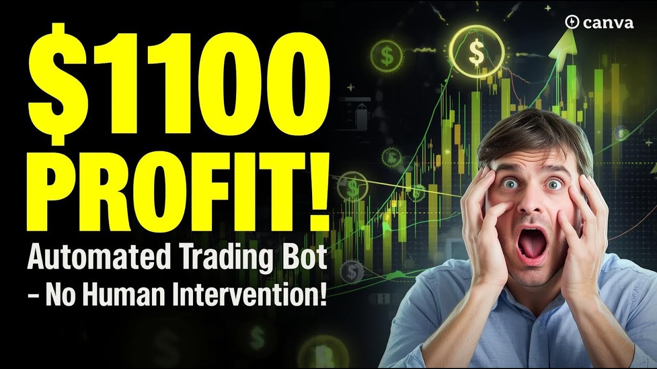“تركت البوت 3 ساعات… والنتيجة صدمتني! 1100$ أرباح حقيقية 🔥” انتهى عصر التداول اليدوي!بوت يحقق 1100$