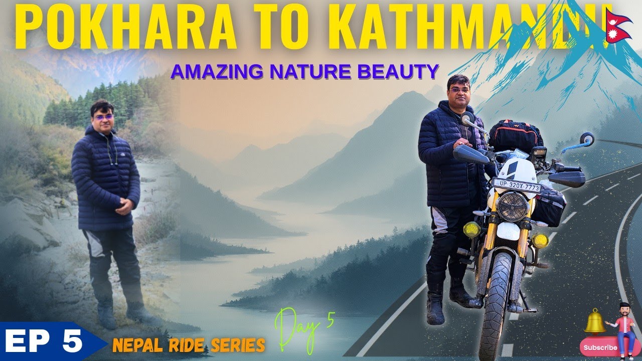Pokhara to Kathmandu🔥Real💯 |Himalayas scenic view⛰️ Nepal🇳🇵|Day 5